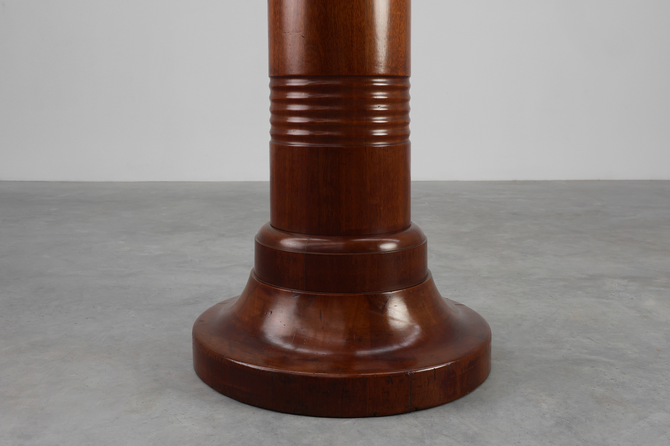 Sculptural Art Deco solid Wooden Pedestal, France ca. 1925thumbnail